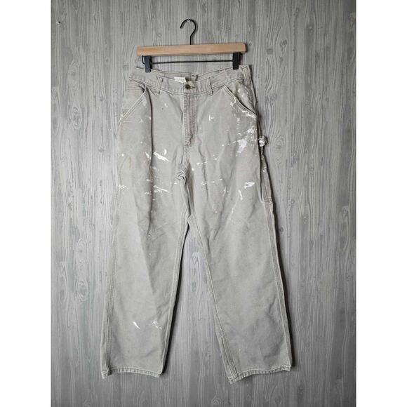 Carhartt Double Knee Work Pants 34x32 Paint Stained Grunge Gorpcore - Picture 1 of 9